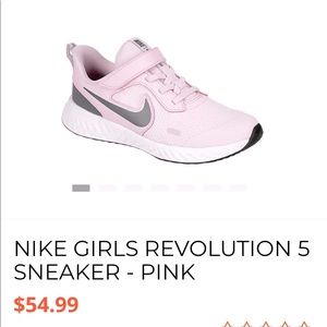 Pink New Sneakers Nike size 3 youth